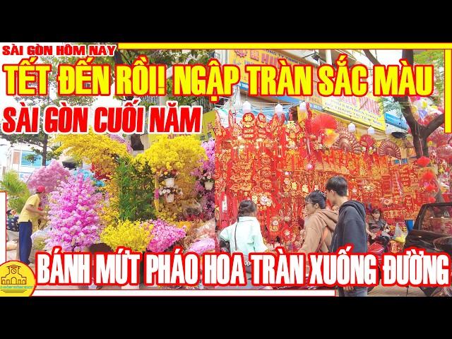 RẦN RẦN SẮC XUÂN! Chợ Lớn NGẬP TRÀN KHÔNG KHÍ TẾT / BÁNH MỨT BÔNG HOA XUỐNG ĐƯỜNG / Sài Gòn Hôm Nay