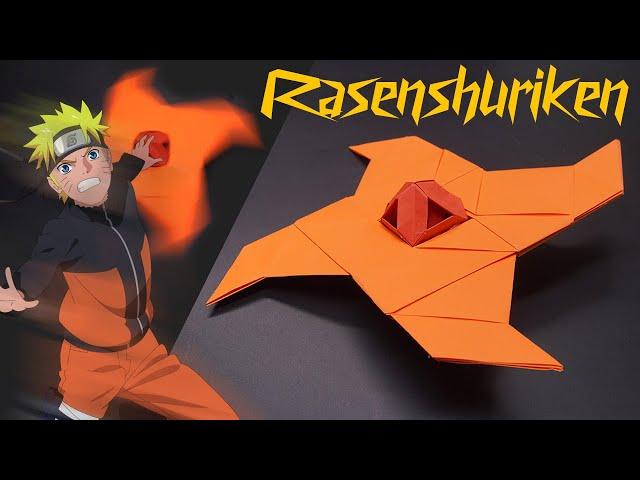 Easy origami Rasen shuriken Naruto || How to make paper ninja star Naruto