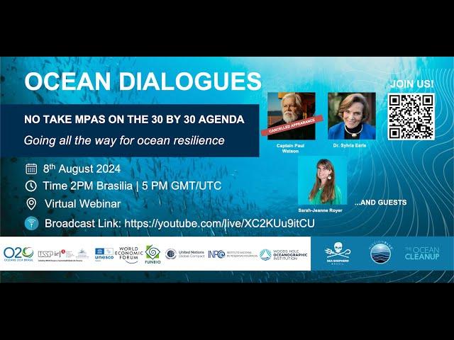 Live: O20 Ocean Dialogues | No Take MPAs: Going All The Way for Ocean Resilience