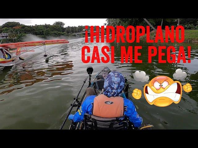 ¡Hidroplano Casi Me Pega!  A Hydroplane Almost Hit Me! #kayakFishing #remaypesca #hydroplanes