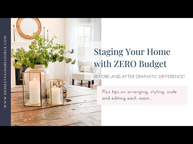 Occupied Home Staging Before and After Success Story - Low Budget Staging Hot Tips - Amazing Photos