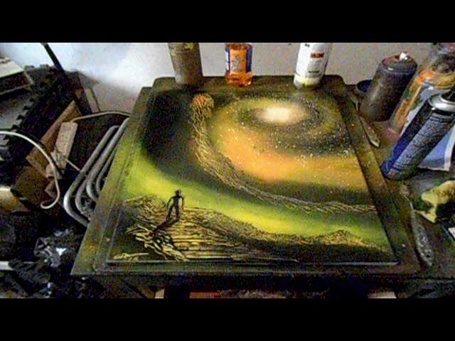Amazing Spray Paint Art - Cosmic Path With Driftington AKA Connor