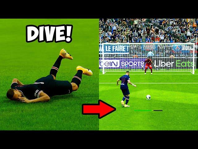 HOW TO GET AWAY WITH DIVING IN PES 2021 (SUCCESSFUL DIVE)