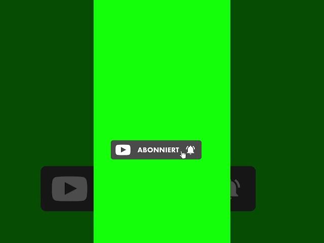 Abonnieren button green screen