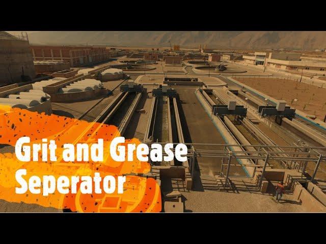 Grit and Grease Separator in Shiraz Waste Water Treatment Plant