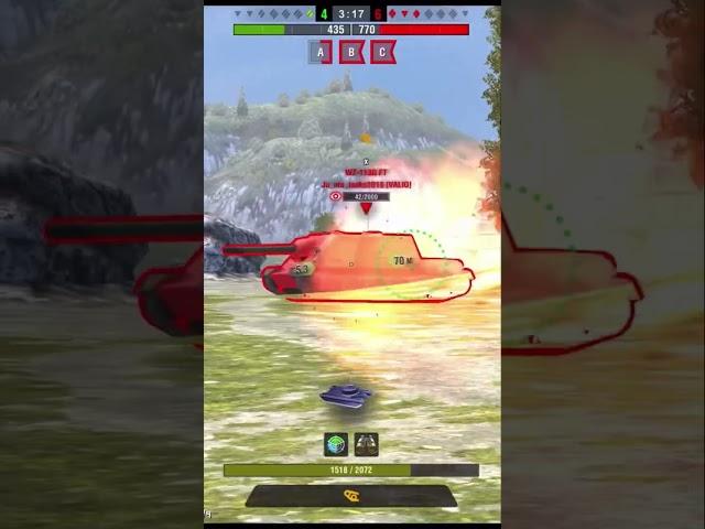 СТАТИСТ взял ЛУЧШИЙ ПРЕМИУМ ТАНК и ОКАЗАЛСЯ в СЛОЖНОЙ СИТУАЦИИ 1 vs 3 в #blitz #tanksblitz #shorts