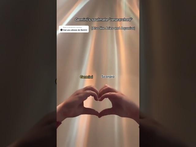 gemini soulmate! Video by zodiacs    101 #Shorts