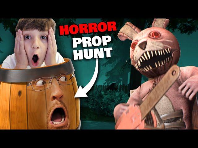 Prop Hunt with Monsters!  I Chose the Wrong Place to Hide! (FGTeeV Horror Night)