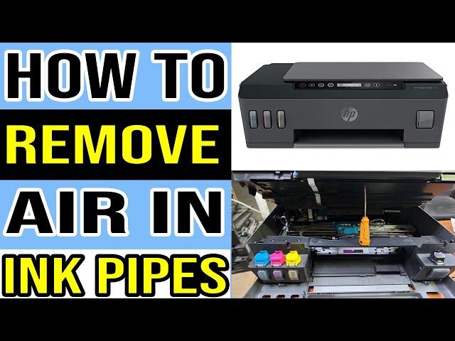 How to Remove Air from Ink Pipes in HP Smart Tank 515 Printer?