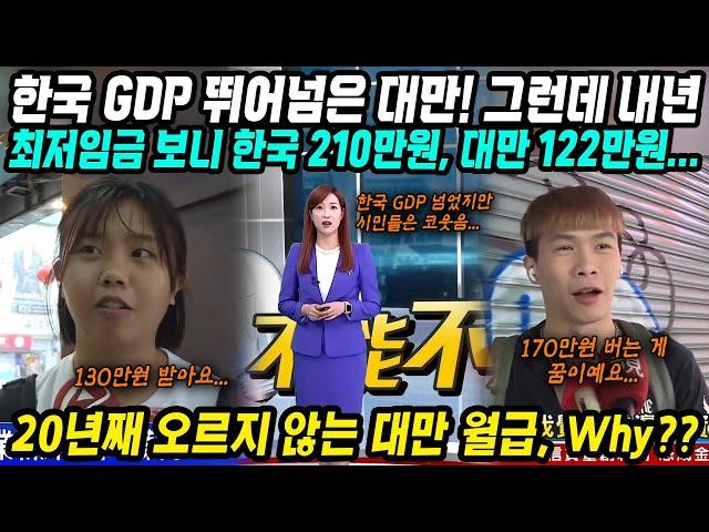 대만반응│한국 GDP 뛰어넘은 대만! 한국 넘어섰다는 그들의 실제 삶│GDP는 이겼는데 2025년 최저임금보니 상황이…│대만 월급이 20년째 오르지 않는 이유│중국어로[路]