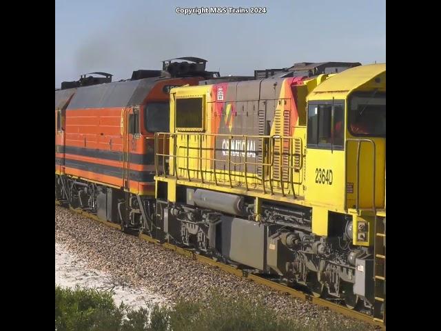 AUSTRALIAN VINTAGE ENGINES HAUL NARROW GAUGE GYPSUM TRAIN  #trainsworldwide #railway #train #railfan