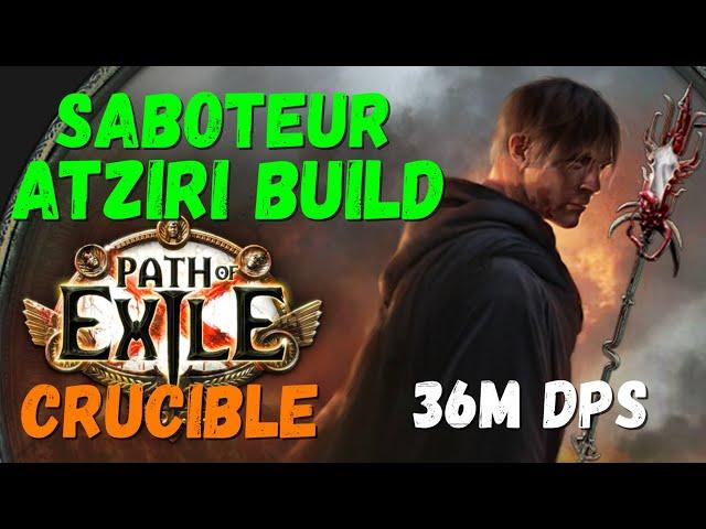 [PoE] Saboteur Atziri Build, 36M DPS, Atziri's Rule Staff