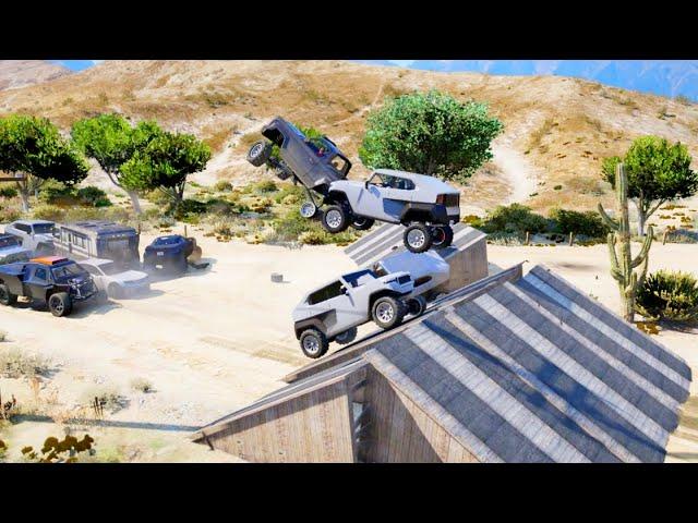 Three Way Off-Road Stunt Jump In Grand Theft Auto V