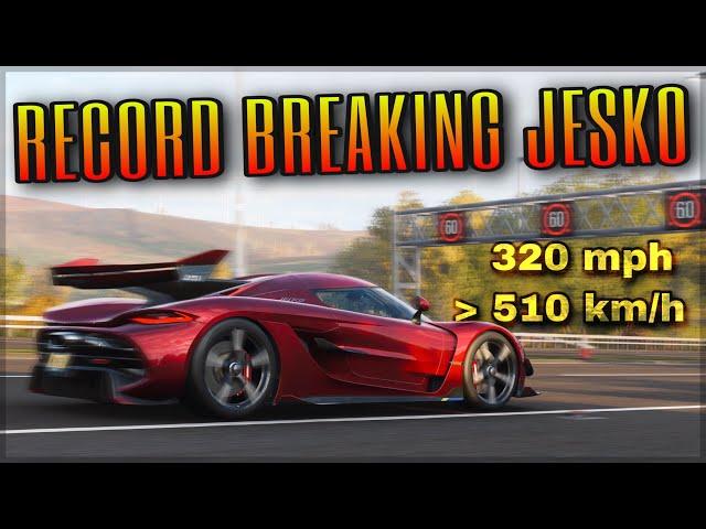 Koenigsegg Jesko ... but I extended the highway! | Forza Horizon 4 | 320 mph (+510 km/h) Topspeed