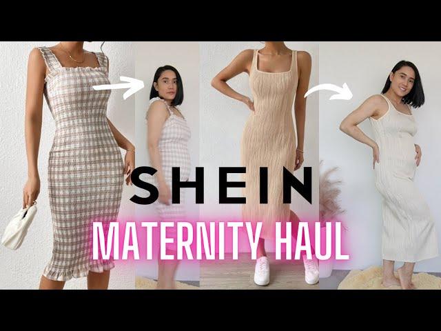 SHEIN Maternity Haul Try on - CUTE Pregnancy Dresses