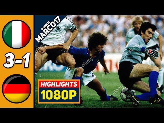  Италия - Германия 3-1 - Обзор Матча Финал Чемпионата Мира 11/07/1982 HD 