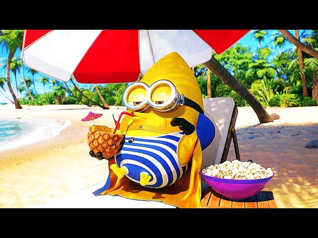 DESPICABLE ME 4 "Mega Minions On Vacation Scene" Trailer (NEW 2024)