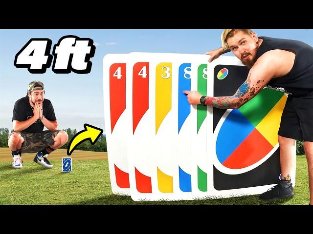 The Boys play UNO with the WORLDS LARGEST CARDS