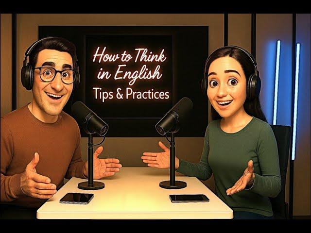 "How to Think in English"  – 5  Easy Tips to Train Your Brain (For Beginner Learners) -- Ep2