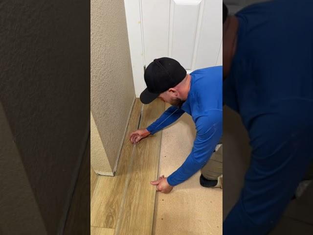 Vinyl flooring installation #tools #construction #remodel #satisfying #fyp #viral #bluecollar