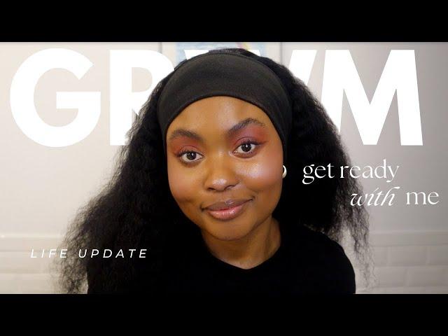 GET READY WITH ME: learning how to do make up + moving to America life update [2023 recap]