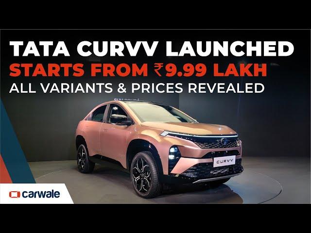 Tata Curvv Petrol & Diesel Launched | Prices, Variants & Features Revealed