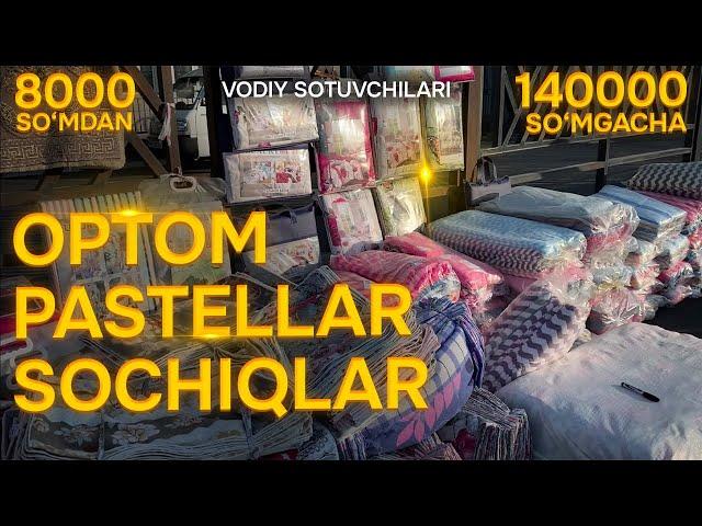 8000soʻmdan pastel va sochiq dasturxonlar optom narxlarda bollar kiyimlari juda arzon