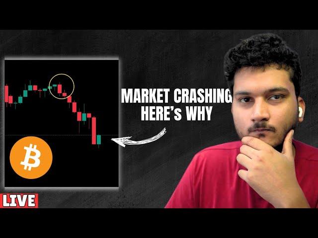 [LIVE] BITCOIN DUMPING HERE's WHY? | CRYPTO MARKET CRASH REASON