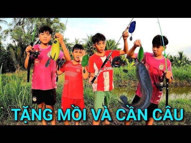 Bất ngờ Khi Team Được Anh Tư Khải TV Tặng Cần Câu Máy Và Mồi Lu Re Mới