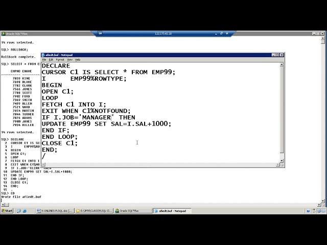 How to work with For Update Clause in PLSQL