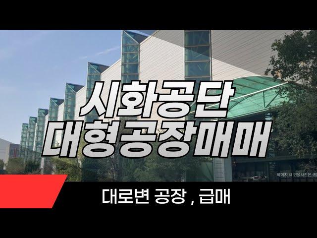 시화공단 대형공장매매 급매공장 성곡동공장