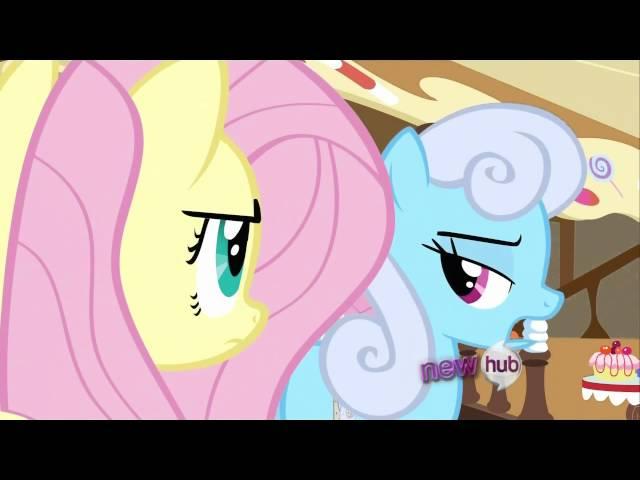 Fluttershy gets cut in line at sugar cube corner