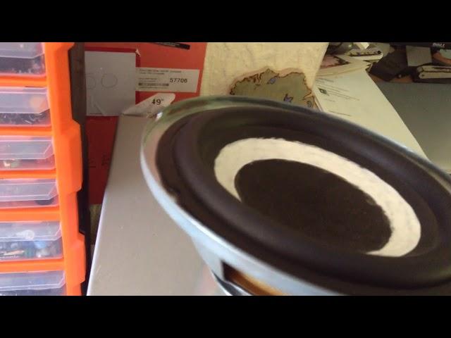 6 inch Sony subwoofer bass test.