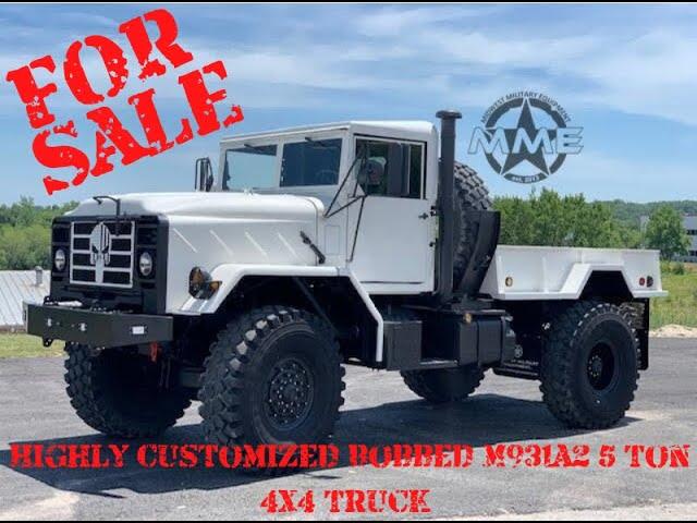 Highly Customized Bobbed M931A2 5 Ton 4X4 Truck For Sale