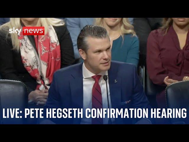 Trump's pick for defence secretary - ex-Fox News host Pete Hegseth - faces confirmation hearing