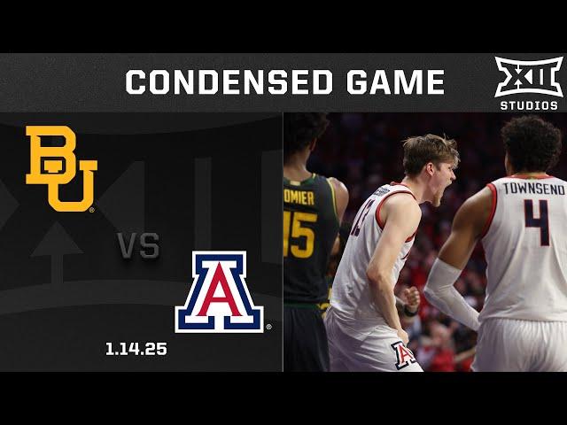 #25 Baylor vs. Arizona Condensed Game | 2024-25 Big 12 Men's Basketball