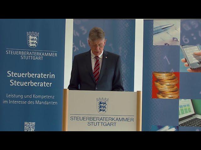 Stuttgarter Steuerkongress 2020 - Videobotschaft Prof. Dr. Schramm, Präsident der StBK Stuttgart