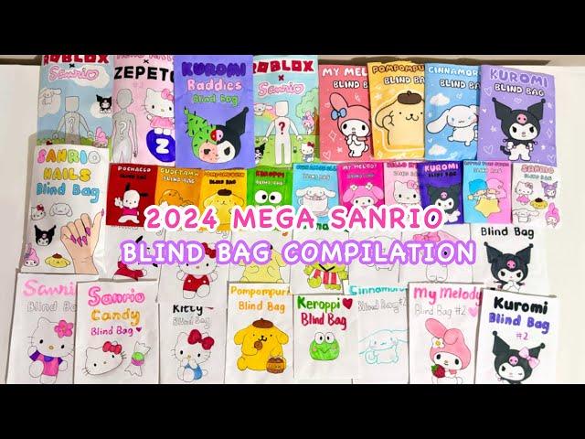 paper craft MEGA SANRIO BLIND BAG COMPILATION no music | ASMR | applefrog