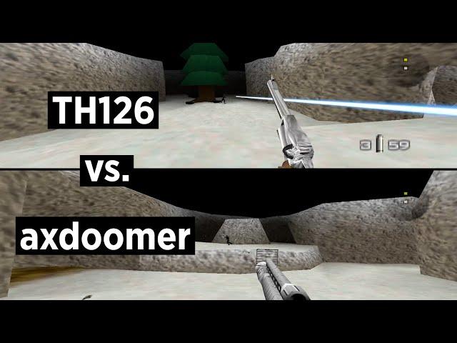 GoldenEye N64 60 FPS Netplay Multiplayer - TH126 vs. axdoomer (Valley by E-S)