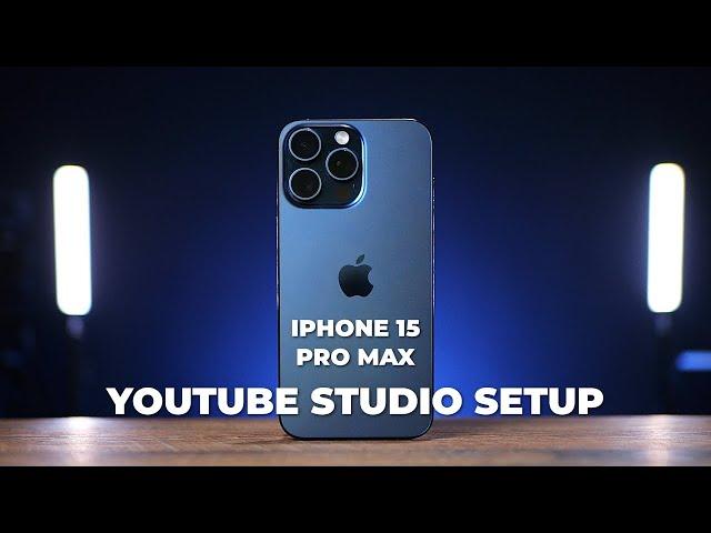 iPhone 15 PRO MAX YouTube Studio Setup