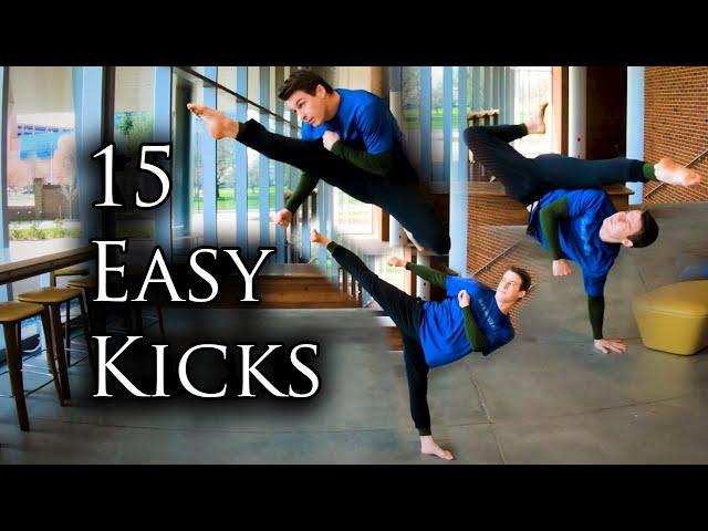 15 EASY KICKS | Tricking Tutorial