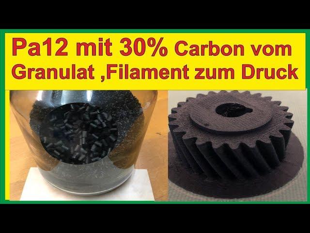 DIY Profi  Filament Extruder Compound PA12 Plus 30% Carbon