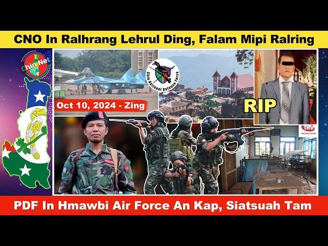 Oct 10 Zing: CNO In Ralhrang Lehrul Tum, Falam Mipi Ralrin Ṭul. PDF In Hmawbi Air Force An Kap