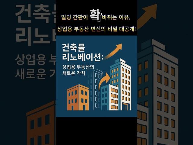 빌딩 간판이 확 바뀌는 이유, 상업용 부동산 변신의 비밀 대공개!