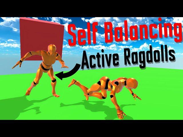 Self Balanced Active Ragdolls In Unity