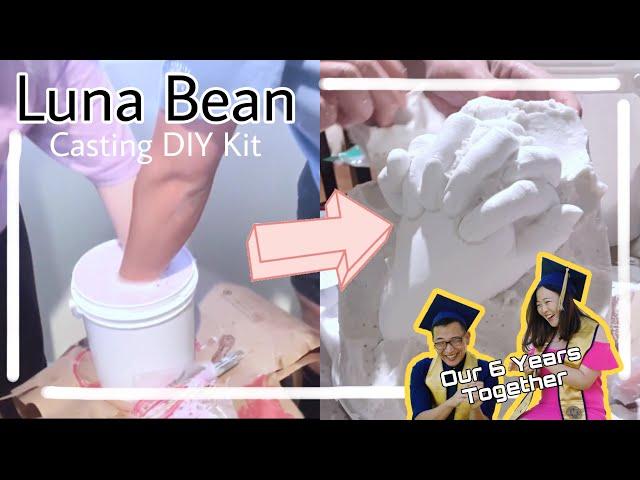 We tried... LUNA BEAN Hand Cast | JusLee 6 Year Anniversary | Fun Idea for Couples