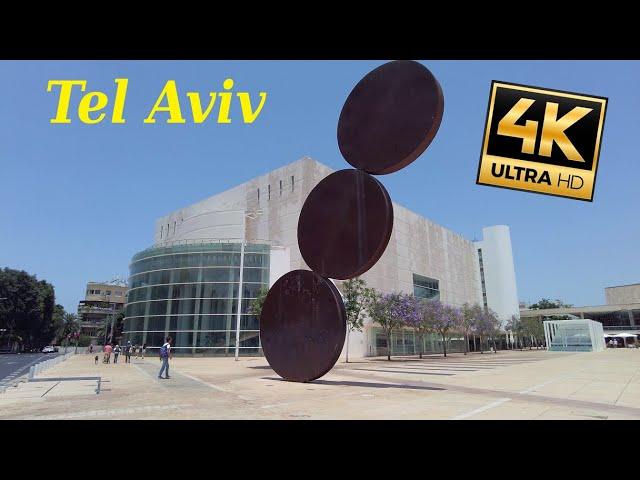 Walking Tel Aviv | Sarona Area | Rothschild Boulevard | 4k60