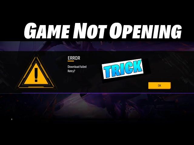 Game Not Opening | Free fire Game Not Opening