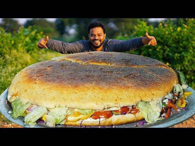 World's Biggest Burger | Made A Giant Burger by Grandpa Kitchen