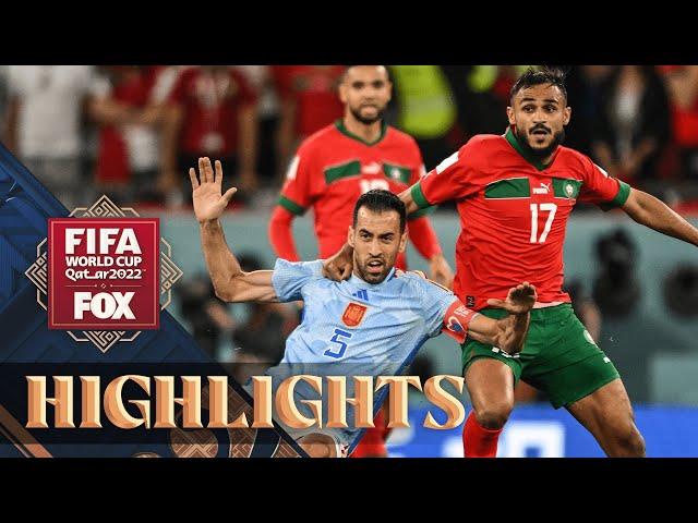 Morocco vs. Spain Highlights | 2022 FIFA World Cup | Round of 16